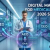 Digital Marketing for Medical Clinics, infographic